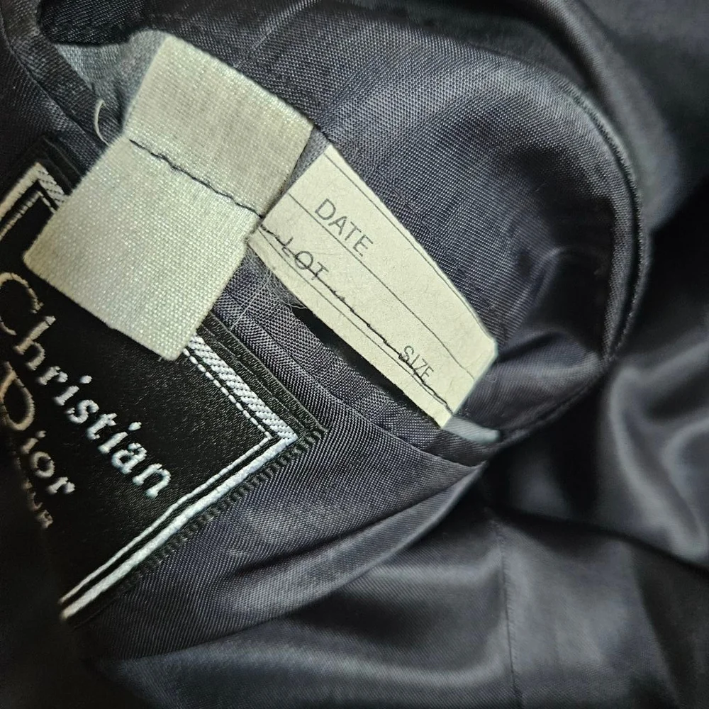 Vintage Christian Dior Monsieur Pure Wool Pinstripe Blazer Jacket Mens